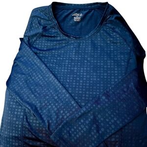 BCG Men's Navy Patterned Long Sleeve Tee